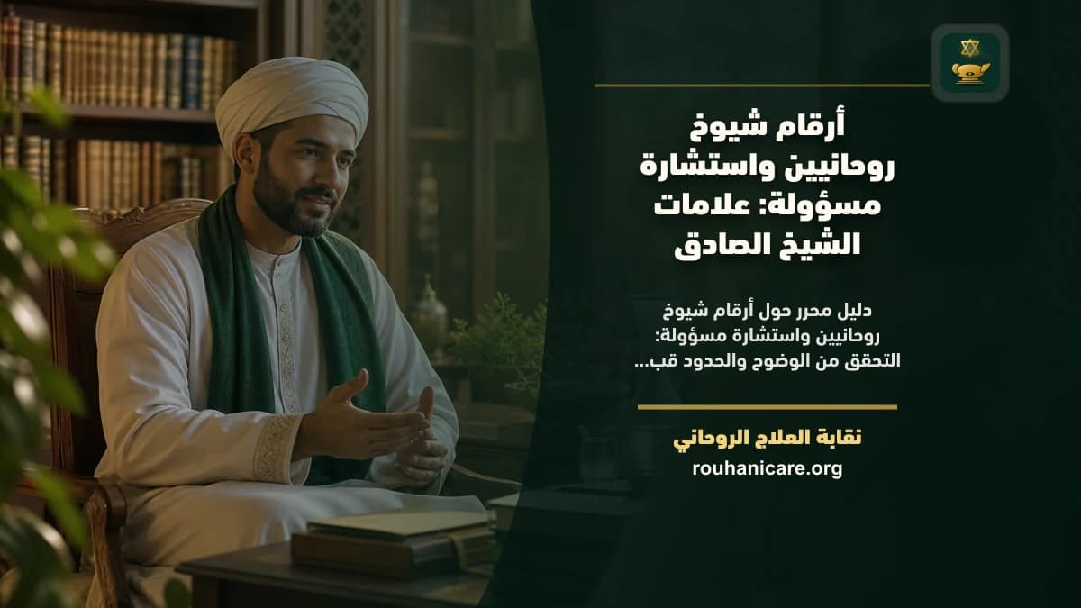 أرقام شيوخ روحانيين واستشارة مسؤولة: استشارة روحانية موثوقة وسرية