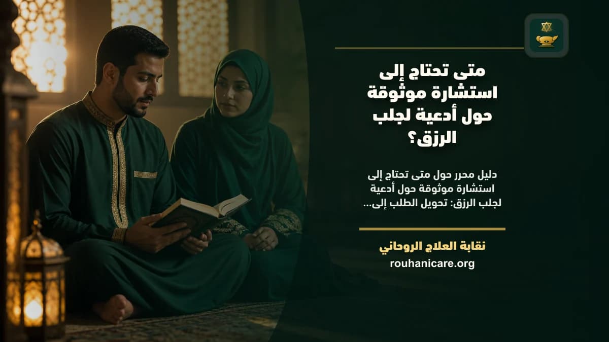 ادعيه لجلب الرزق: استشارة روحانية للصلح والسكينة