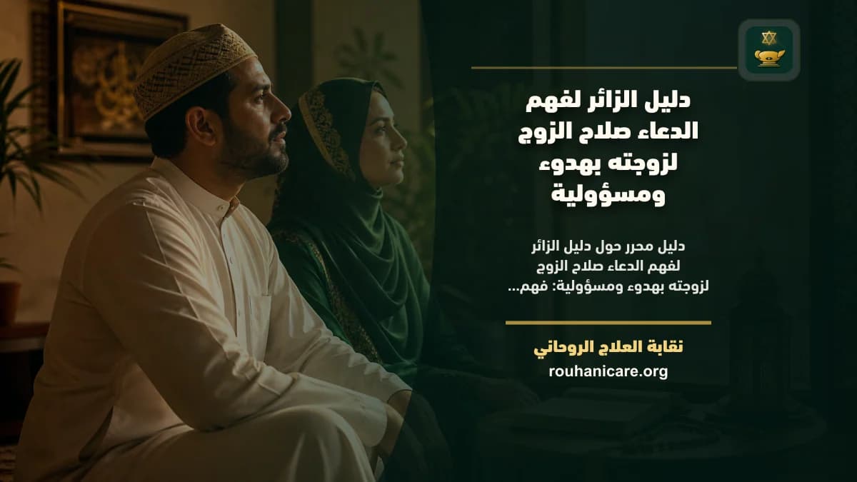 الدعاء صلاح الزوج لزوجته: فهم روحاني هادئ بلا وعود مبالغ فيها