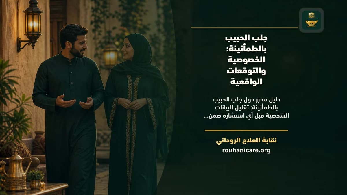 جلب الحبيب بالطمأنينة: استشارة روحانية للصلح والسكينة