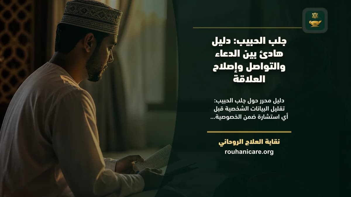 جلب الحبيب: استشارة روحانية للصلح واستعادة السكينة