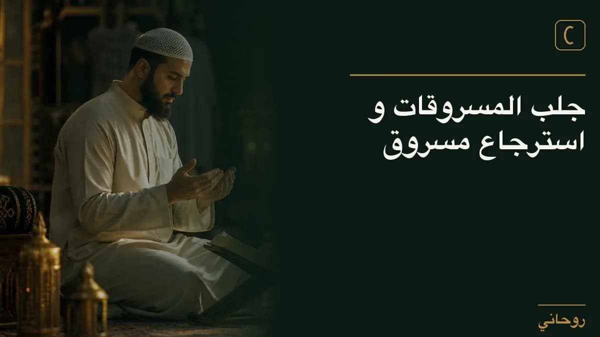 جلب المسروقات و استرجاع مسروق