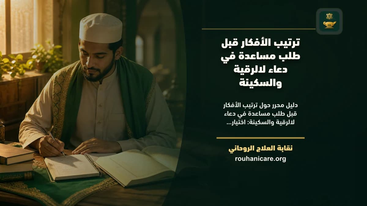دعاء لالرقية والسكينة: فهم روحاني هادئ بلا وعود مبالغ فيها