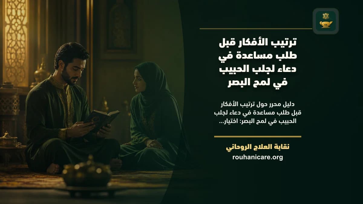 دعاء لجلب الحبيب في لمح البصر: نظرة روحانية متزنة بلا وعود غير واقعية
