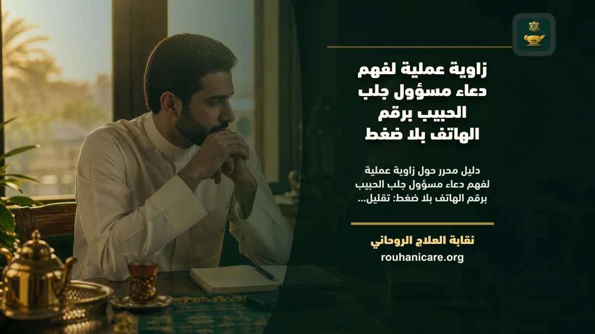 دعاء مسؤول جلب الحبيب برقم الهاتف: طريقة تواصل آمنة وسرية
