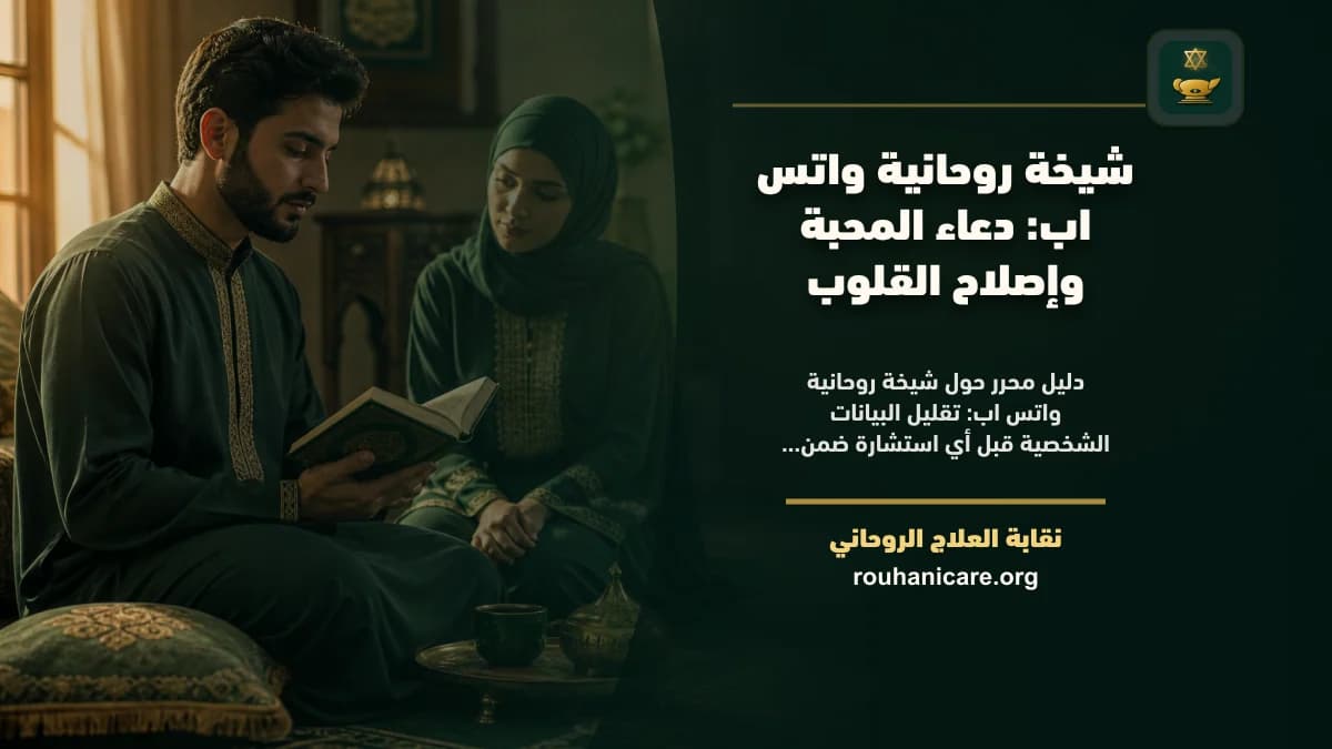 شيخة روحانية واتس اب: استشارة روحانية موثوقة وسرية