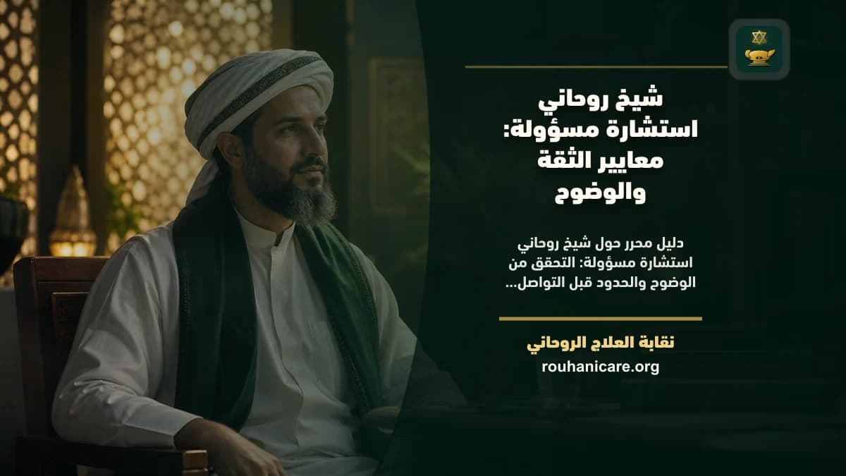 شيخ روحاني واستشارة مسؤولة: دليلك للاختيار بثقة ووعي