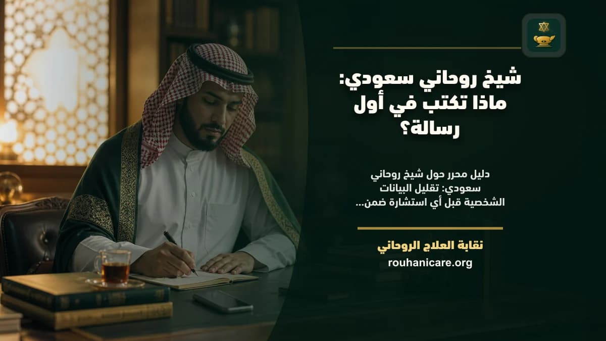 شيخ روحاني سعودي: كيف تختار استشارة روحانية بخصوصية؟