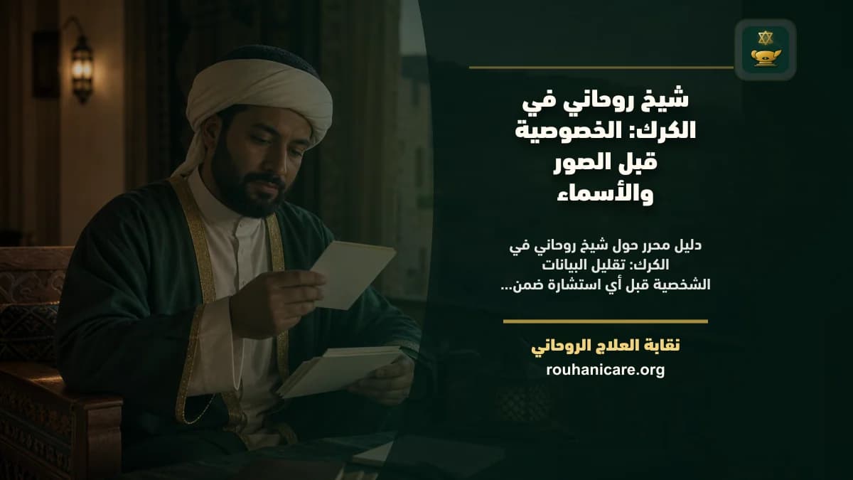 شيخ روحاني في الكرك: كيف تختار استشارة روحانية بخصوصية؟