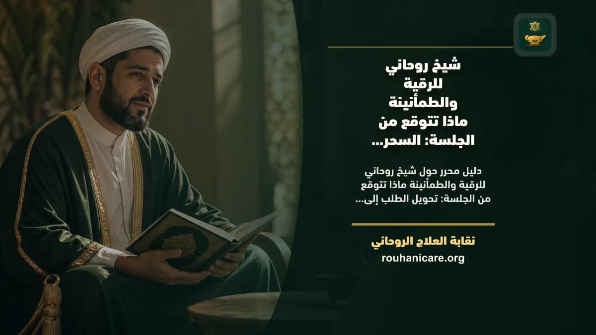 شيخ روحاني للرقية والطمأنينة ماذا تتوقع من الجلسة: دليل اختيار هادئ ومسؤول