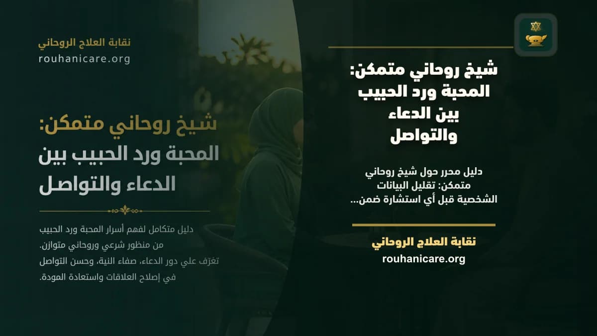 شيخ روحاني متمكن: استشارة روحانية موثوقة وسرية