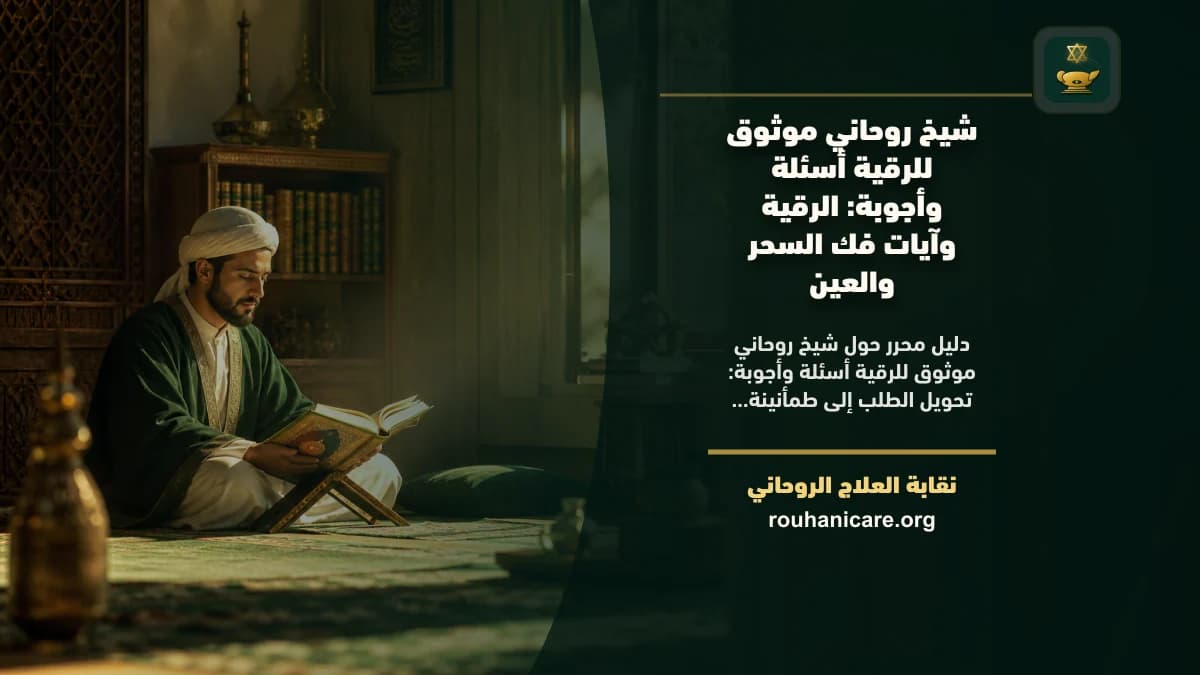 شيخ روحاني موثوق للرقية أسئلة وأجوبة: دليل اختيار هادئ ومسؤول