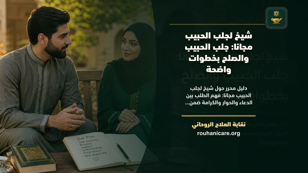 شيخ لجلب الحبيب مجانا: استشارة روحانية موثوقة وسرية