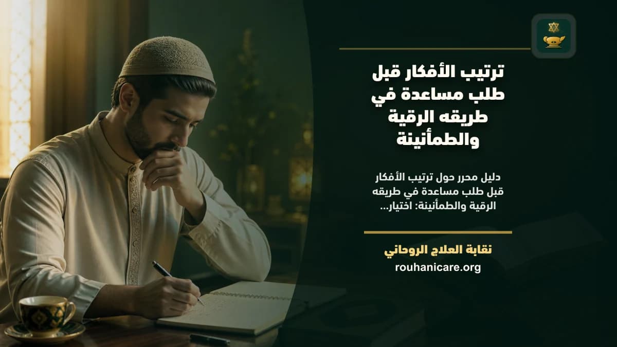 طريقه الرقية والطمأنينة: فهم روحاني هادئ بلا وعود مبالغ فيها