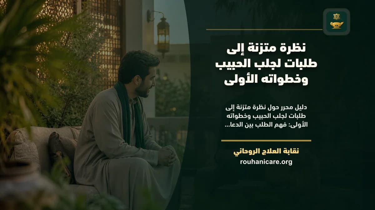 طلبات لجلب الحبيب: استشارة روحانية للصلح والسكينة