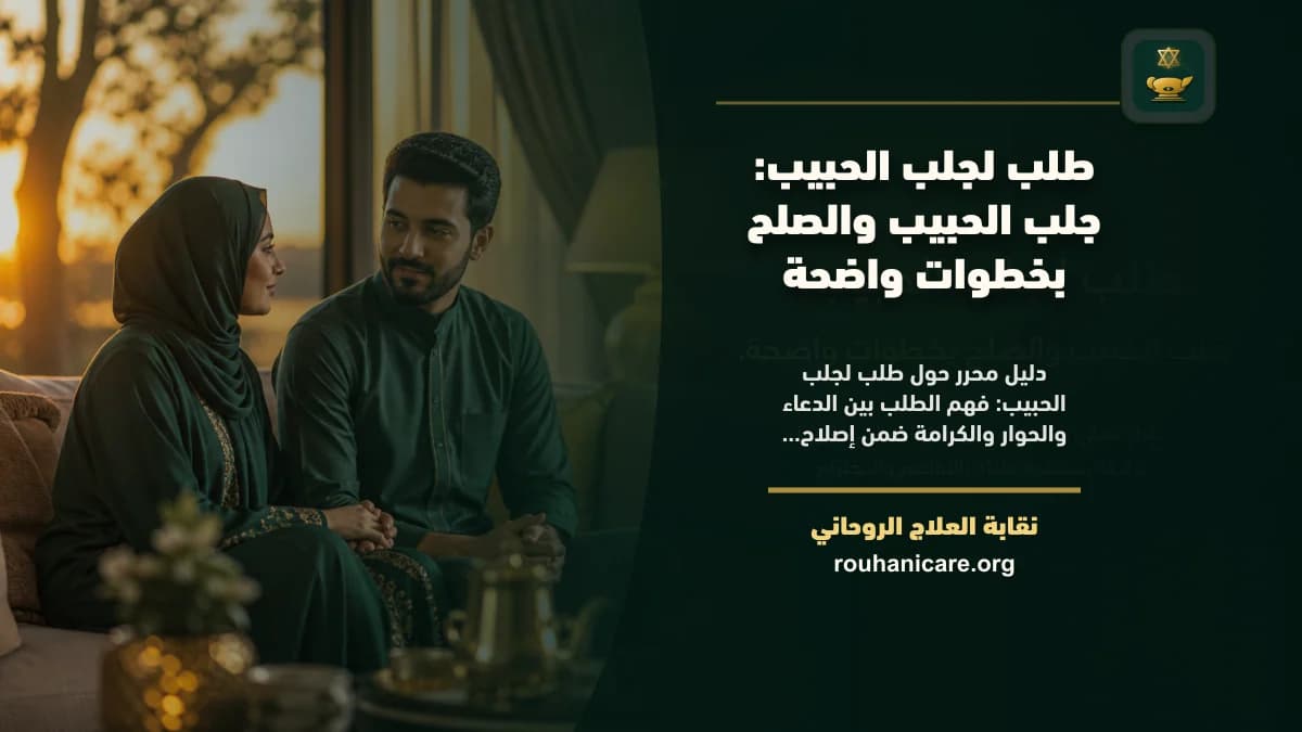 طلب لجلب الحبيب: استشارة روحانية للصلح والسكينة