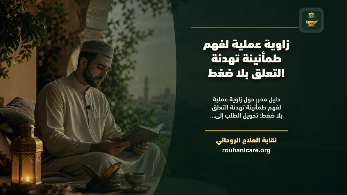 طمأنينة تهدئة التعلق: دليل استشارة روحانية مسؤولة