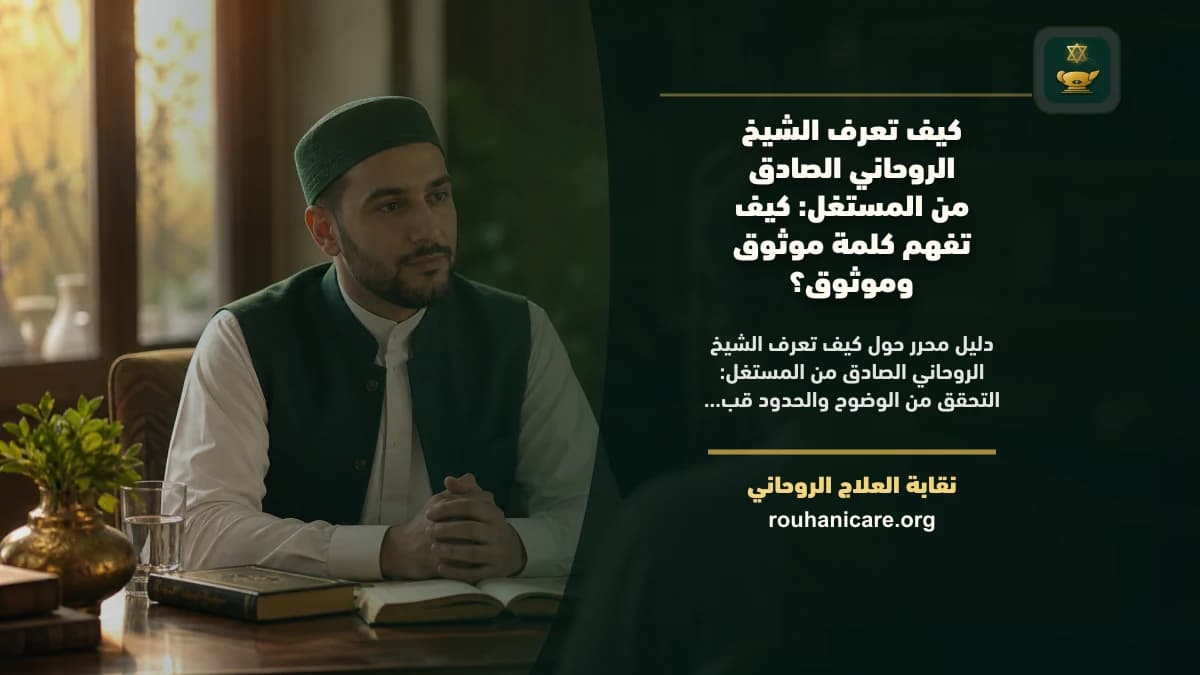 كيف تعرف الشيخ الروحاني الصادق من المستغل: دليل اختيار هادئ ومسؤول