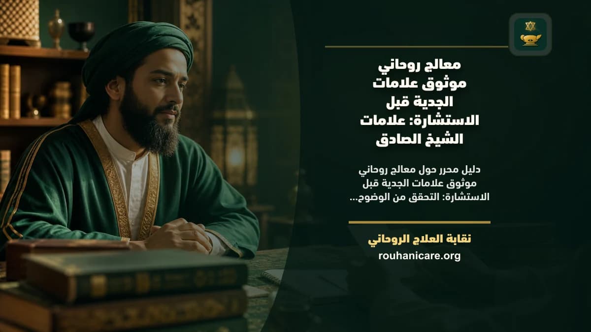 معالج روحاني موثوق علامات الجدية قبل الاستشارة: كيف تختار استشارة روحانية بخصوصية؟