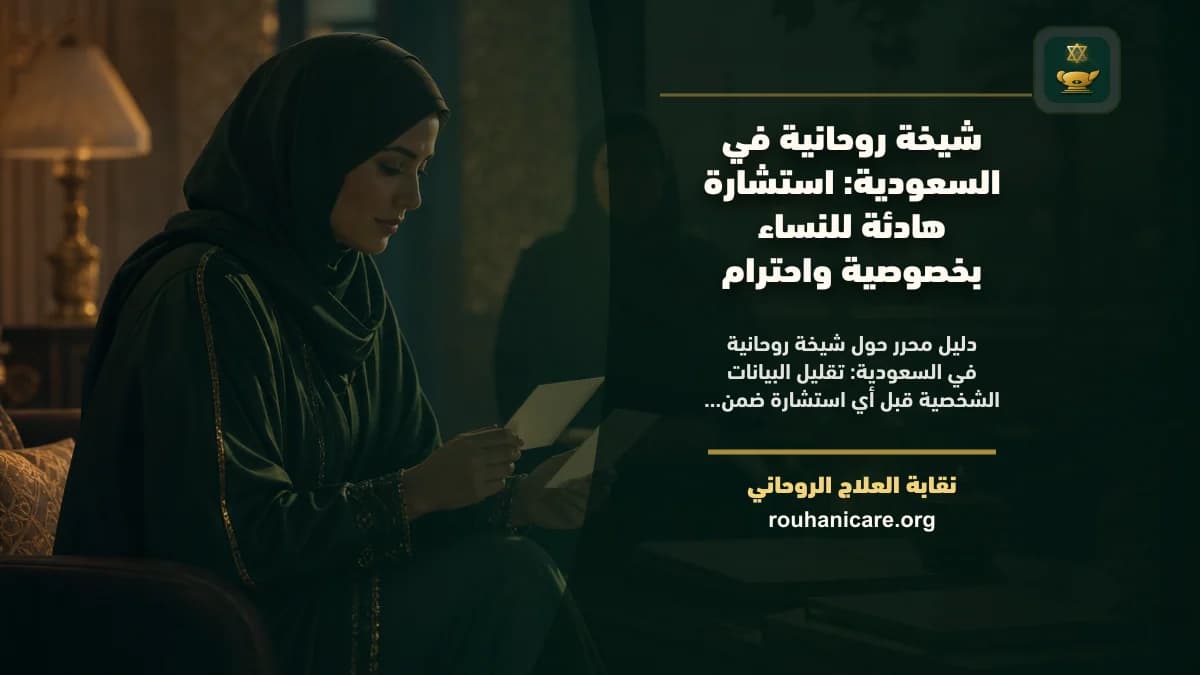 شيخة روحانية في السعودية: كيف تختار استشارة روحانية بخصوصية واطمئنان؟