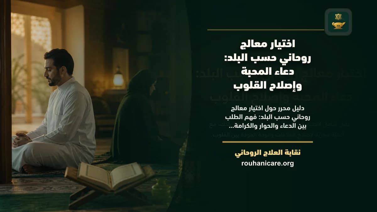 اختيار معالج روحاني حسب البلد: كيف تحصل على استشارة روحانية بخصوصية واطمئنان؟