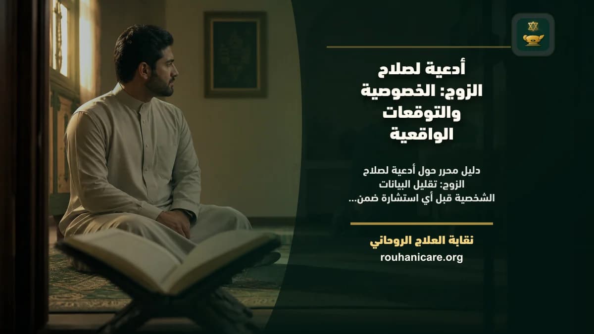 أدعية لصلاح الزوج: نظرة روحانية متزنة بلا وعود زائفة