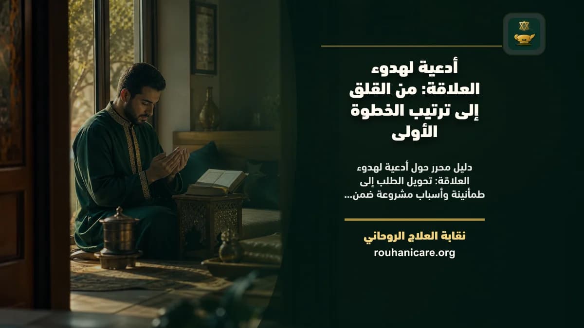 أدعية لهدوء العلاقة: فهم روحاني هادئ بلا وعود مبالغ فيها