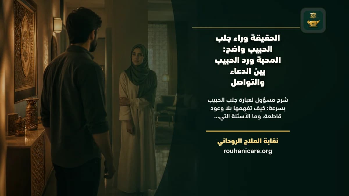 الحقيقة وراء جلب الحبيب بسرعة: استشارة روحانية للصلح والسكينة