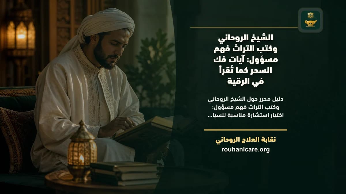 الشيخ الروحاني وكتب التراث: مسؤولية الفهم والاستشارة الروحانية السرية
