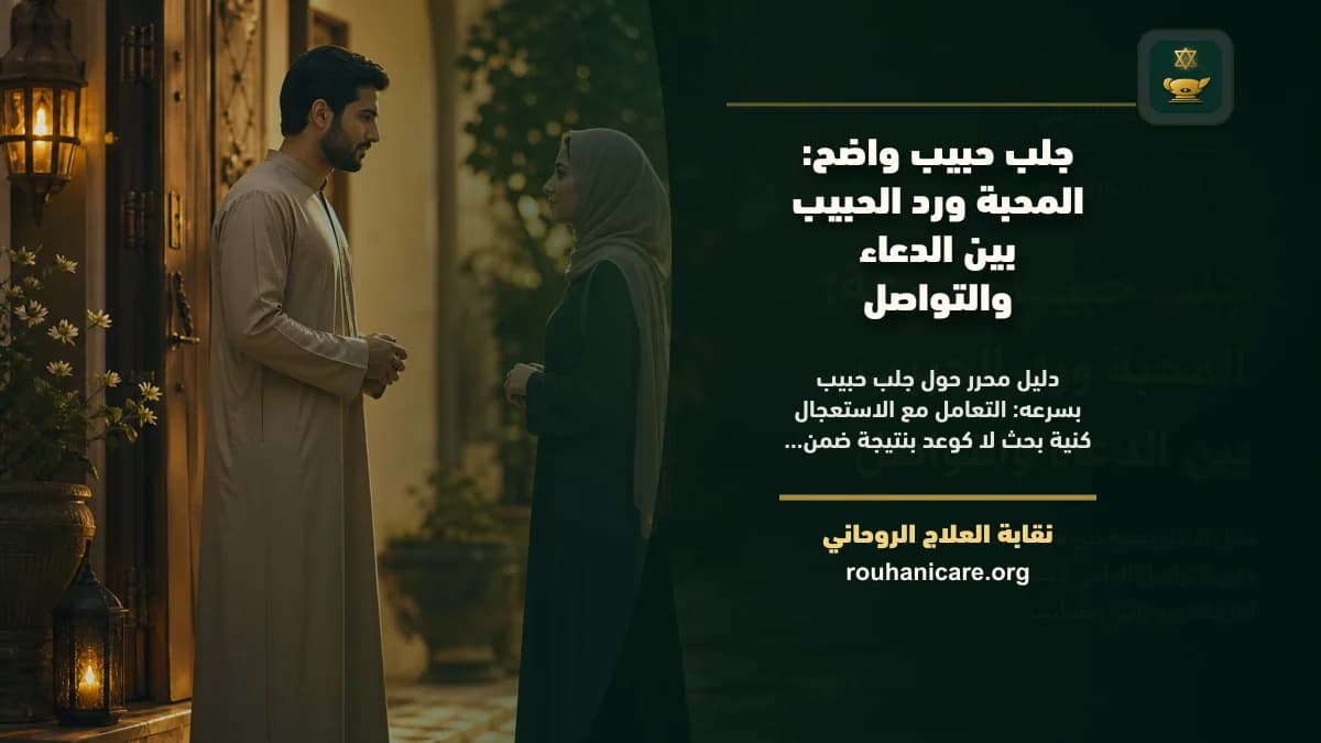 جلب حبيب بسرعه: استشارة روحانية للصلح والسكينة