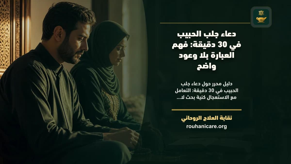 دعاء جلب الحبيب بسرعة: رؤية روحانية هادئة وموثوقة بلا وعود مبالغ فيها