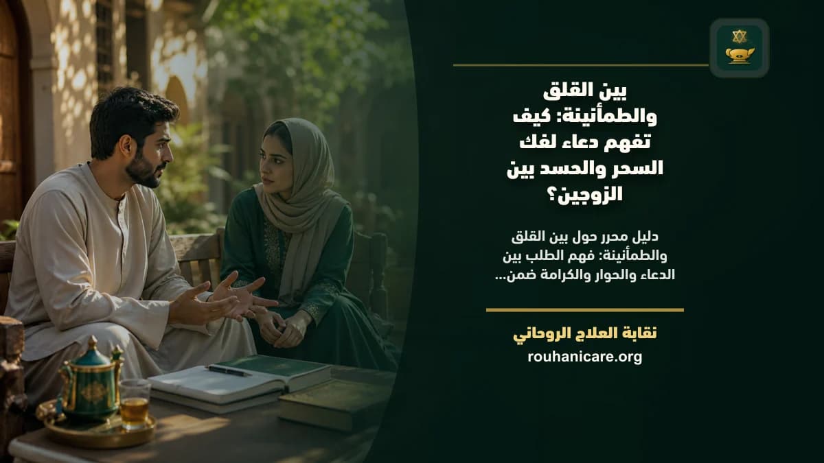 دعاء لفك السحر والحسد بين الزوجين: فهم روحاني هادئ بلا وعود مبالغ فيها