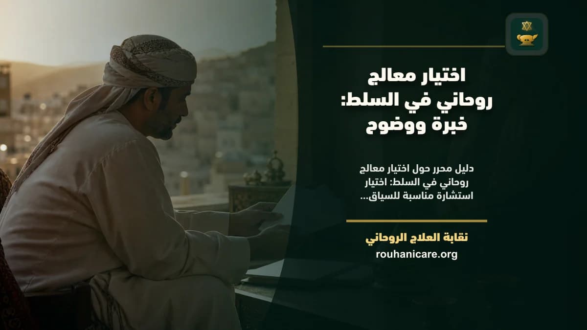 شيخ روحاني في السلط: دليل اختيار هادئ ومسؤول