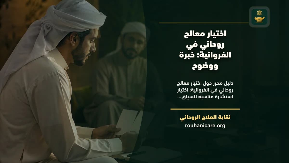 شيخ روحاني في الفروانية: دليل اختيار هادئ ومسؤول