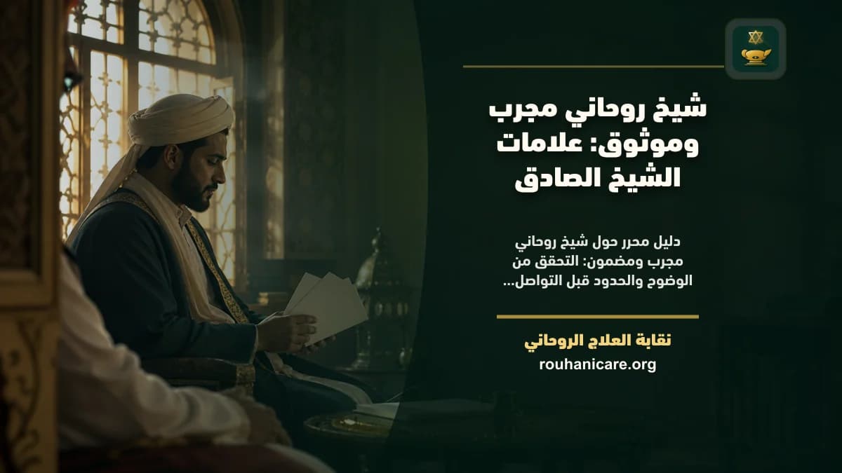 شيخ روحاني مجرب ومضمون: فهم معنى الثقة بلا وعود