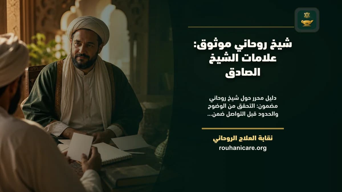 شيخ روحاني مضمون: فهم معنى الثقة بلا وعود