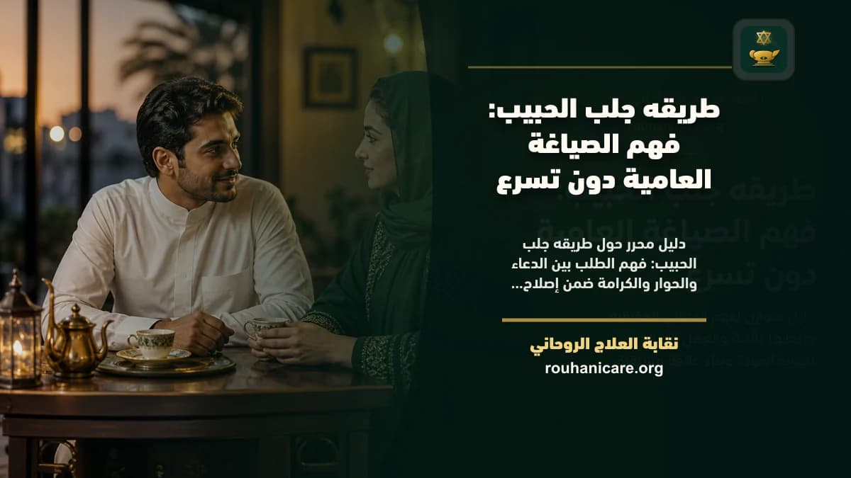 طريقه جلب الحبيب بصيغة عامية: استشارة روحانية للصلح والسكينة