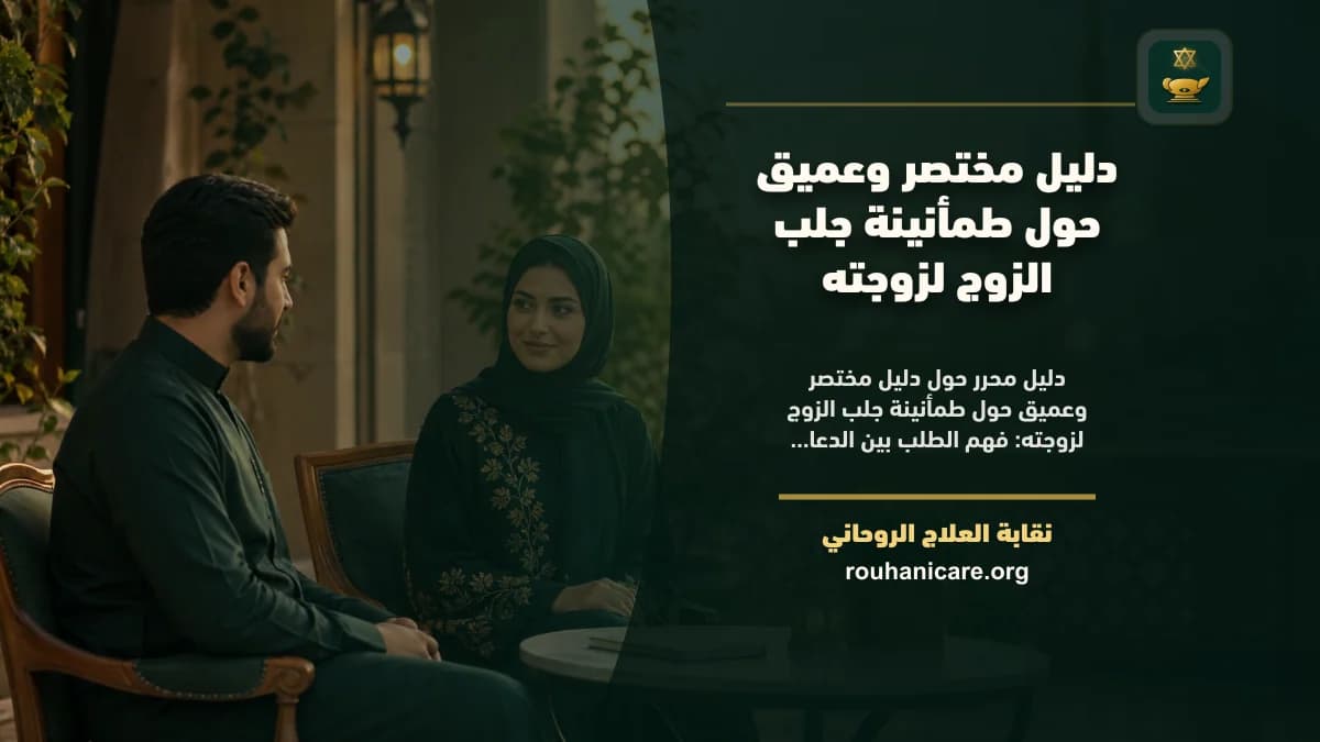 طمأنينة جلب الزوج لزوجته: استشارة روحانية للصلح والسكينة