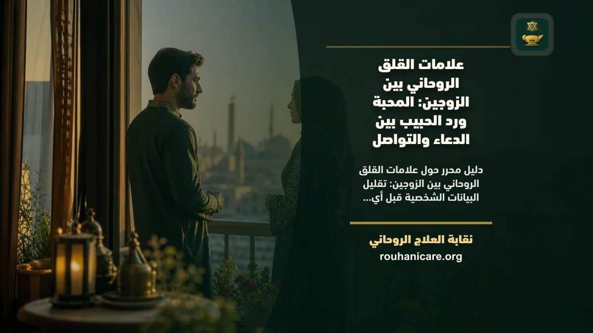 علامات القلق الروحاني بين الزوجين: دليل هادئ لاختيار استشارة مسؤولة