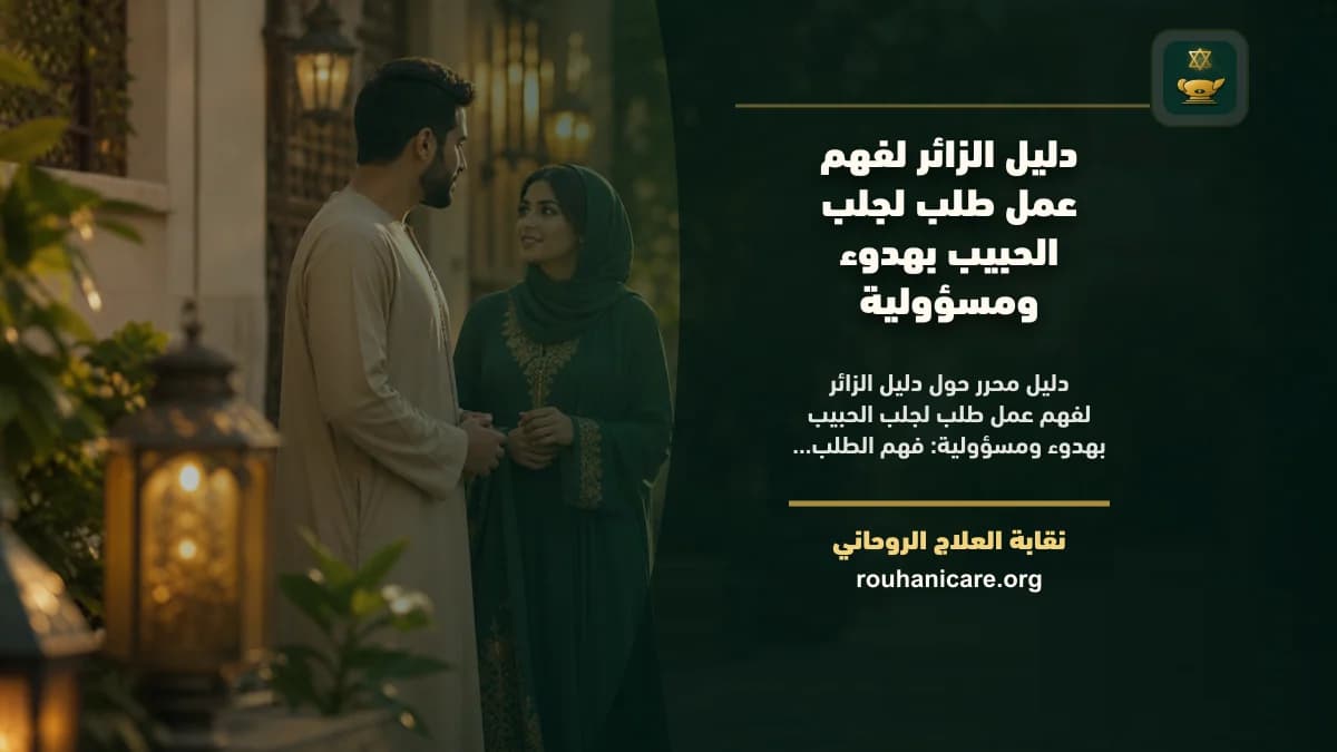 عمل طلب لجلب الحبيب: استشارة روحانية للصلح والسكينة